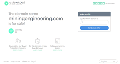 Desktop Screenshot of miningengineering.com